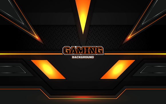 Download Futuristic Orange Gaming Background - Gaming background Collection