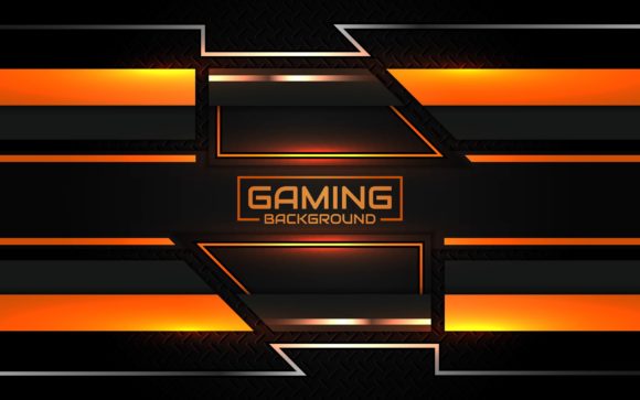 Download Futuristic Orange Gaming Background - Gaming background Collection