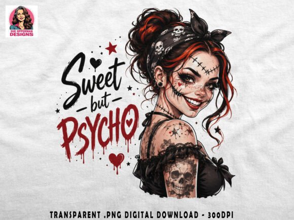 Download Sweet but Psycho PNG | Gothic Horror - Goth Collection