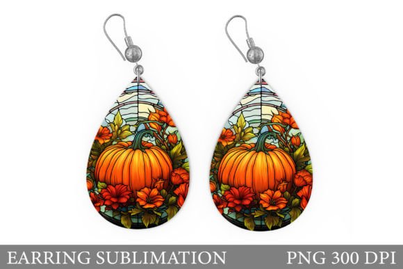 Download Fall Pumpkin Earring Sublimation - Earring sublimation Collection