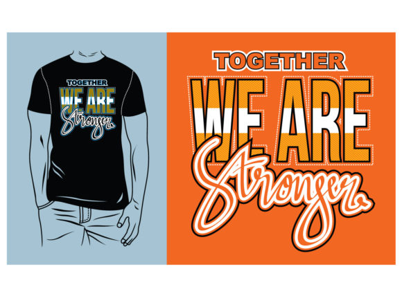 Download We Are Stronger Quote Typography Design - Quote typography Collection