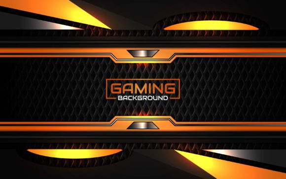 Download Futuristic Orange Gaming Background - Gaming background Collection