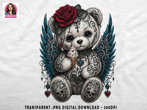 Download Gothic Teddy Bear | Cute Dark Art - Goth Collection