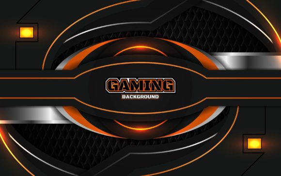 Download Futuristic Orange Gaming Background - Gaming background Collection