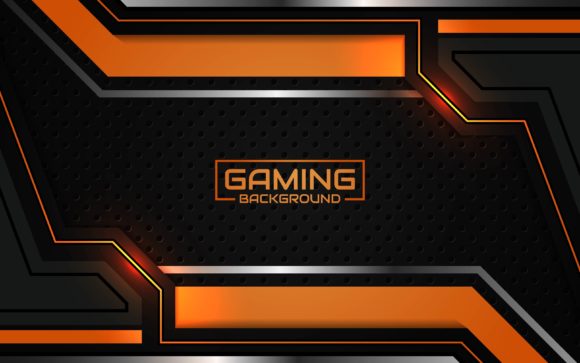 Download Futuristic Orange Gaming Background - Gaming background Collection