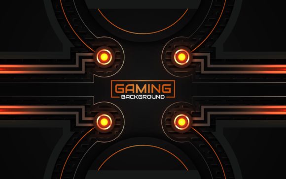 Download Futuristic Orange Gaming Background - Gaming background Collection