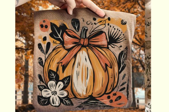 Download Pumpkin Boho Floral Thanksgiving Png - Premium Resources