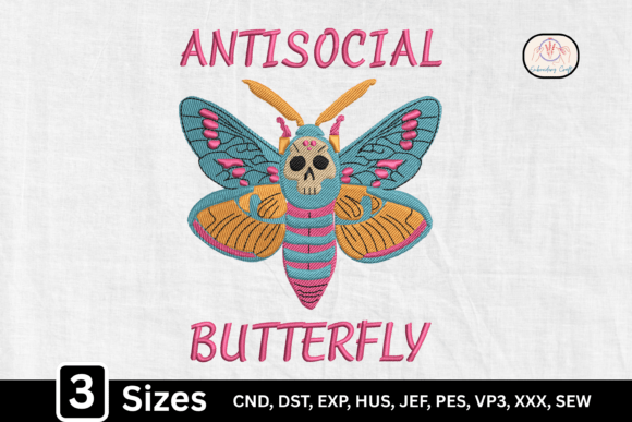 Download Skull Moth Gothic Antisocial Butterfly - Goth Collection